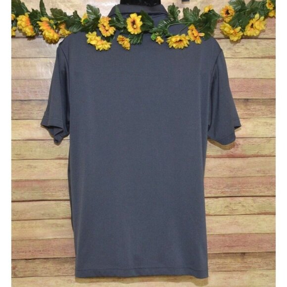 PGA Tour Pro Series Athletic Fit Gray Red Polo Golf  Shirt Size L Logo Stripe - Picture 5 of 7